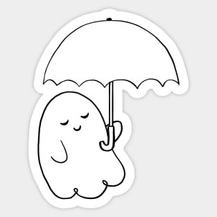 Rainy Day Ghost 1 Sticker